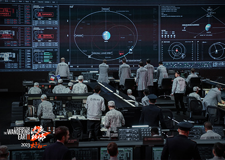 银河官网LED显示屏在电影《流浪地球2》中大放异彩