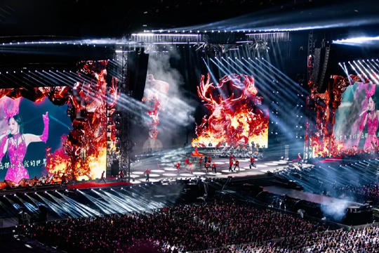 天后回归！银河官网LED巨幕助力张韶涵打造梦幻舞台，唱响哈尔滨！